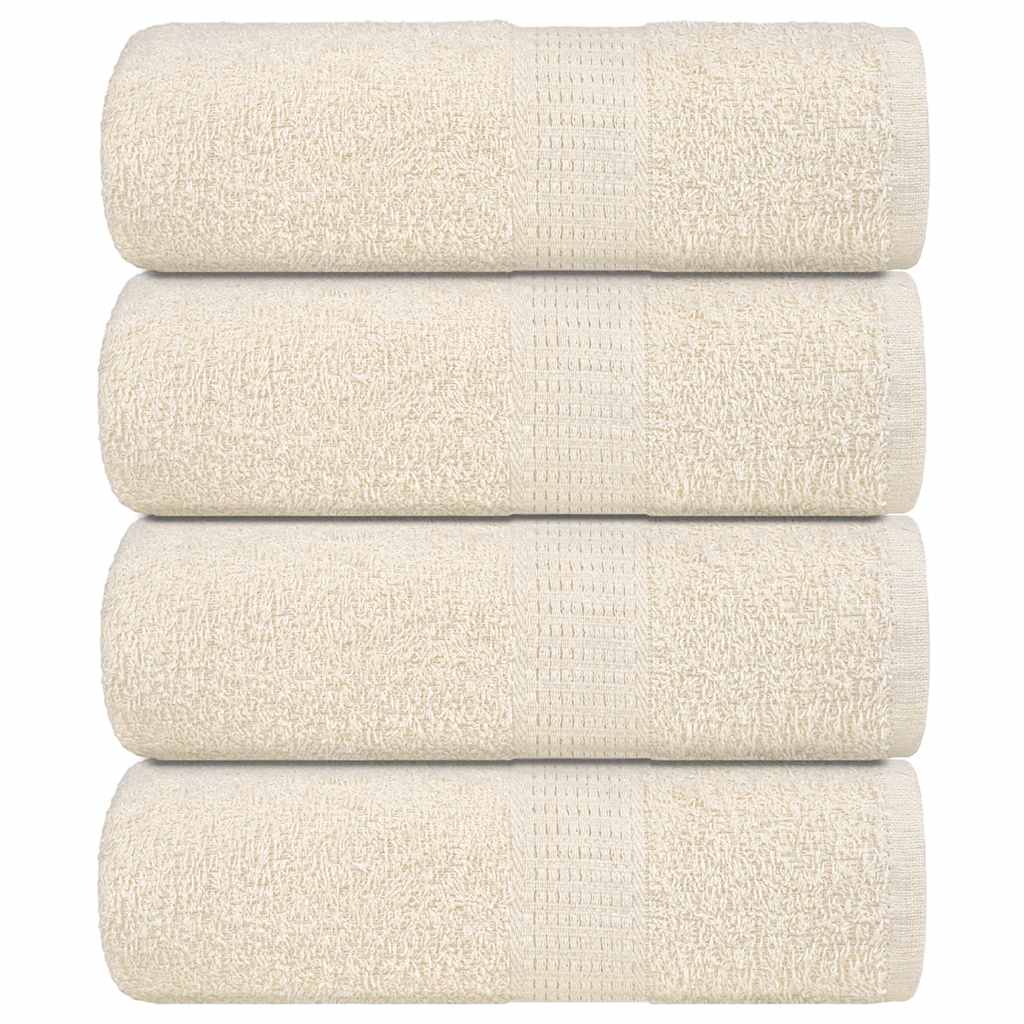 Handdoeken 360 G/M² 100% Katoen Kleurig Crème