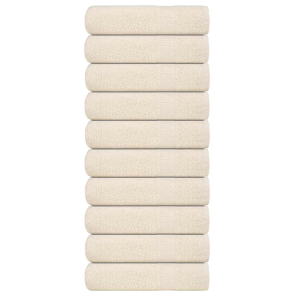 Handdoeken 360 G/M² 100% Katoen Kleurig Crème