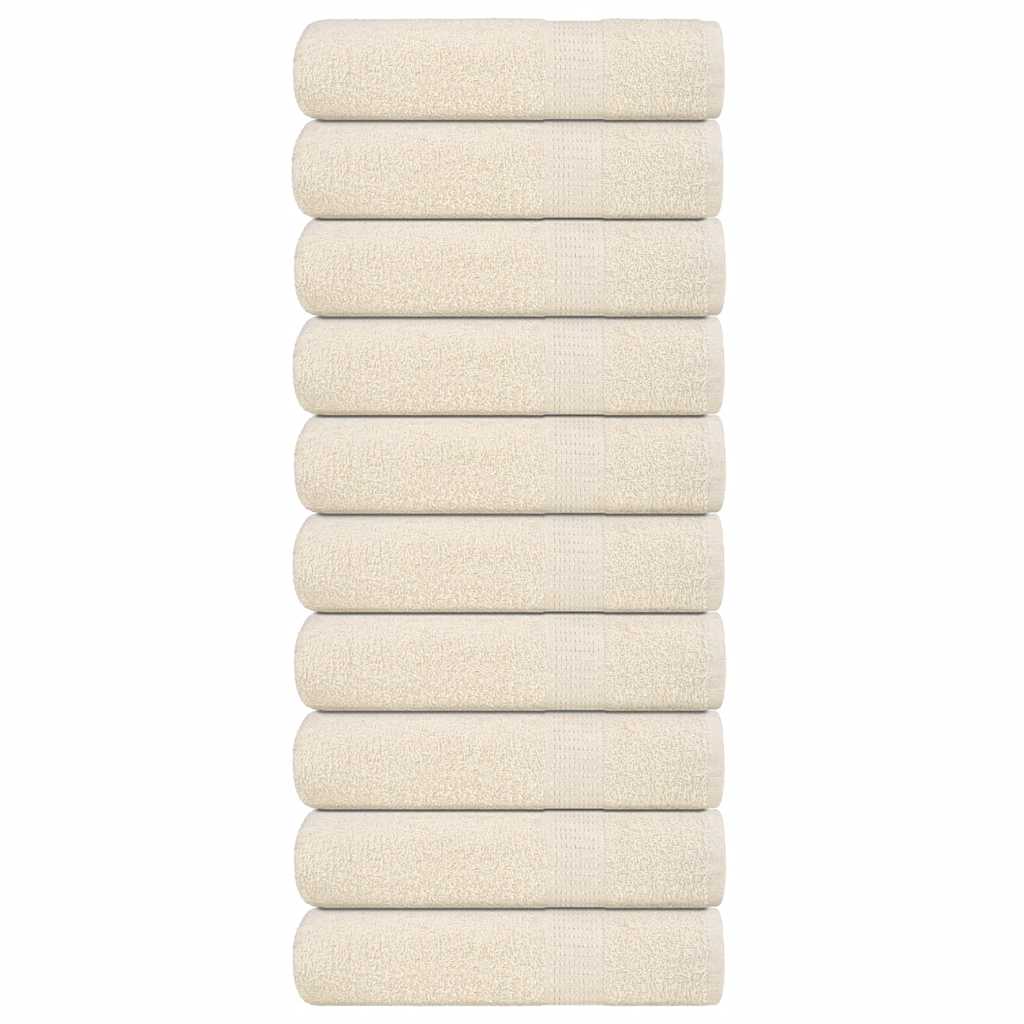 Handdoeken 360 G/M² 100% Katoen Kleurig Crème