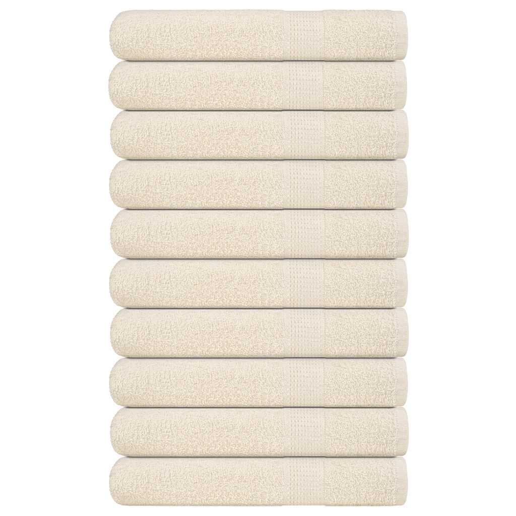 Handdoeken 360 G/M² 100% Katoen Kleurig Crème