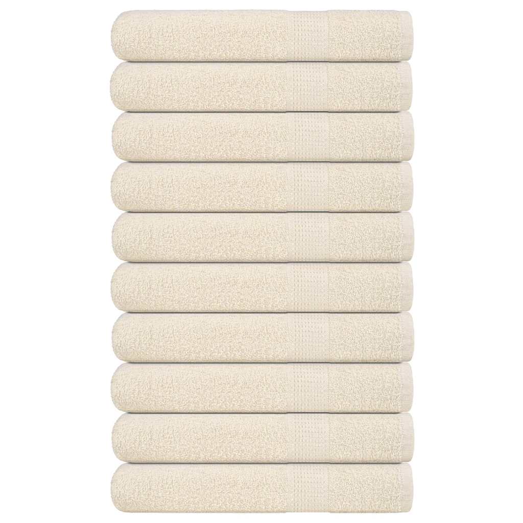 Handdoeken 360 G/M² 100% Katoen Kleurig Crème