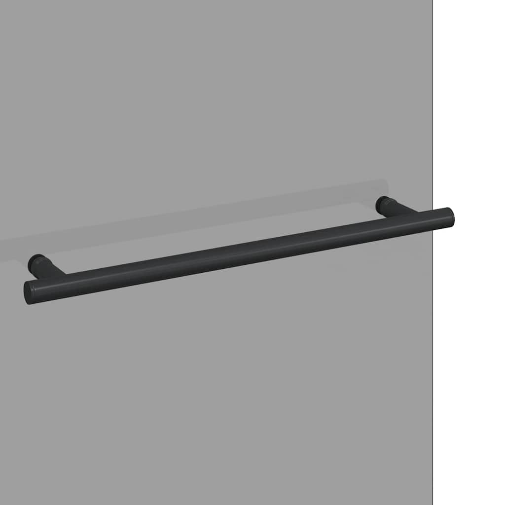 Douche Omhulsel Zwart Esg-Glas En Aluminium