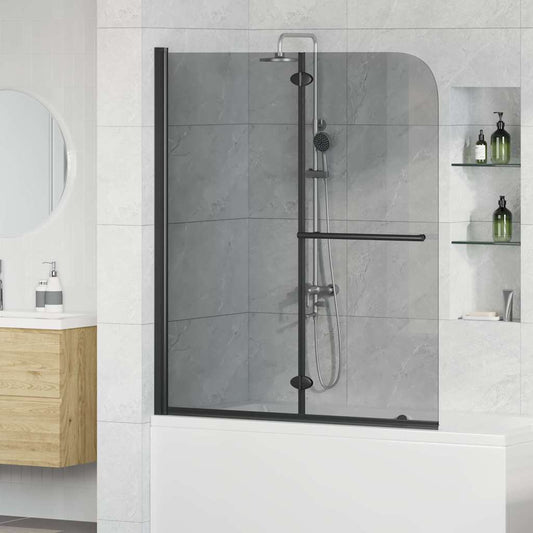 Douche Omhulsel Zwart Esg-Glas En Aluminium