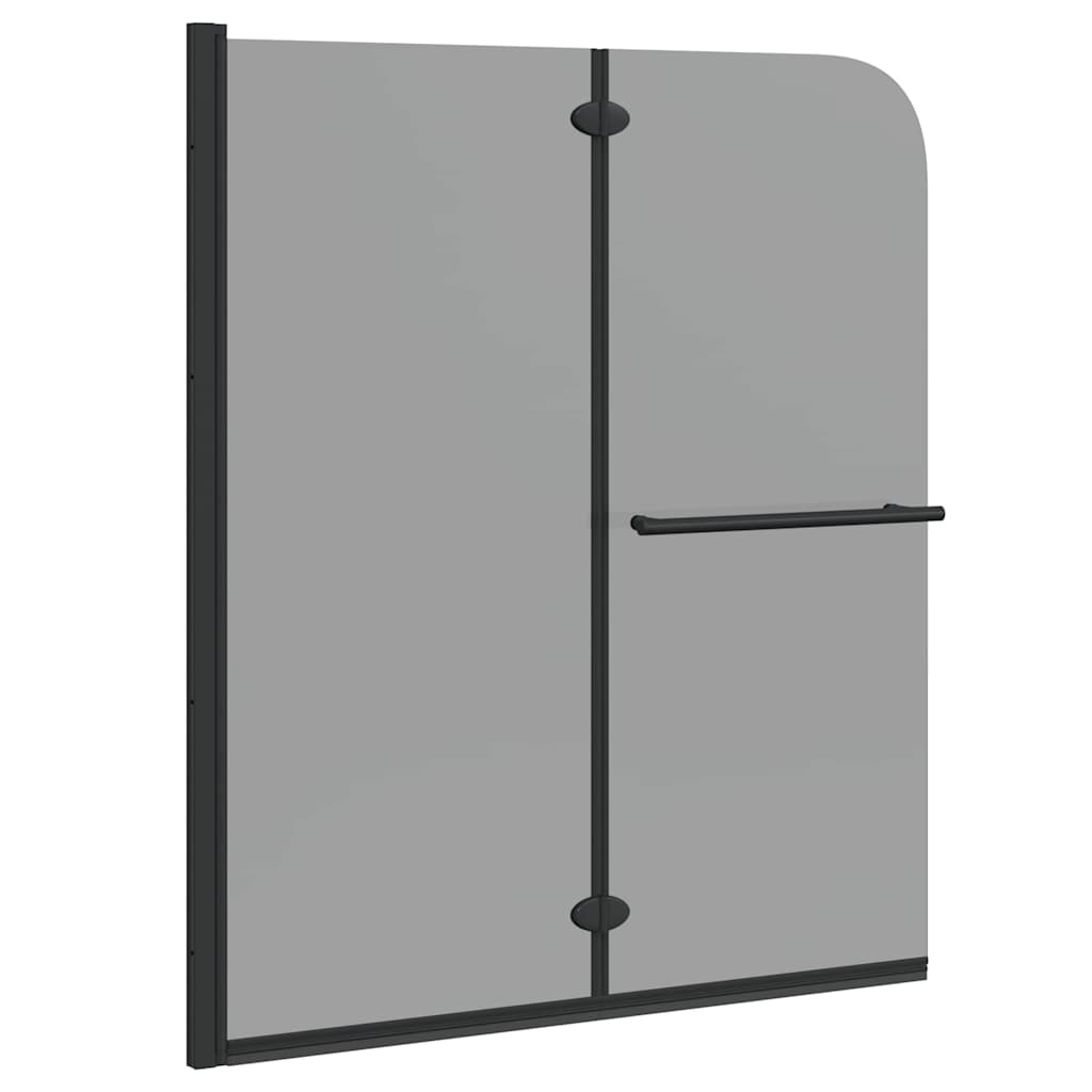Douche Omhulsel Zwart Esg-Glas En Aluminium