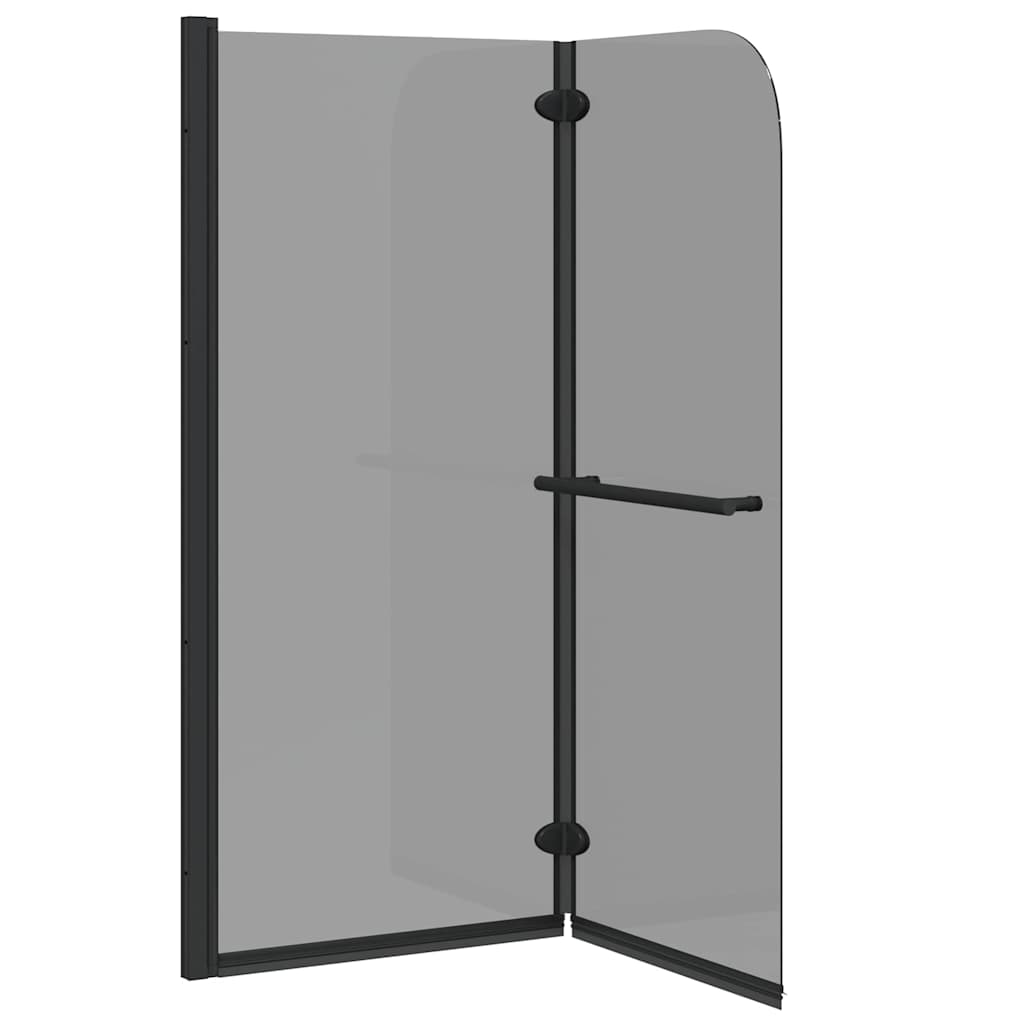 Douche Omhulsel Zwart Esg-Glas En Aluminium