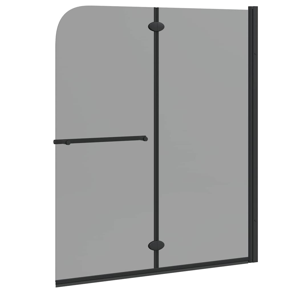 Douche Omhulsel Zwart Esg-Glas En Aluminium