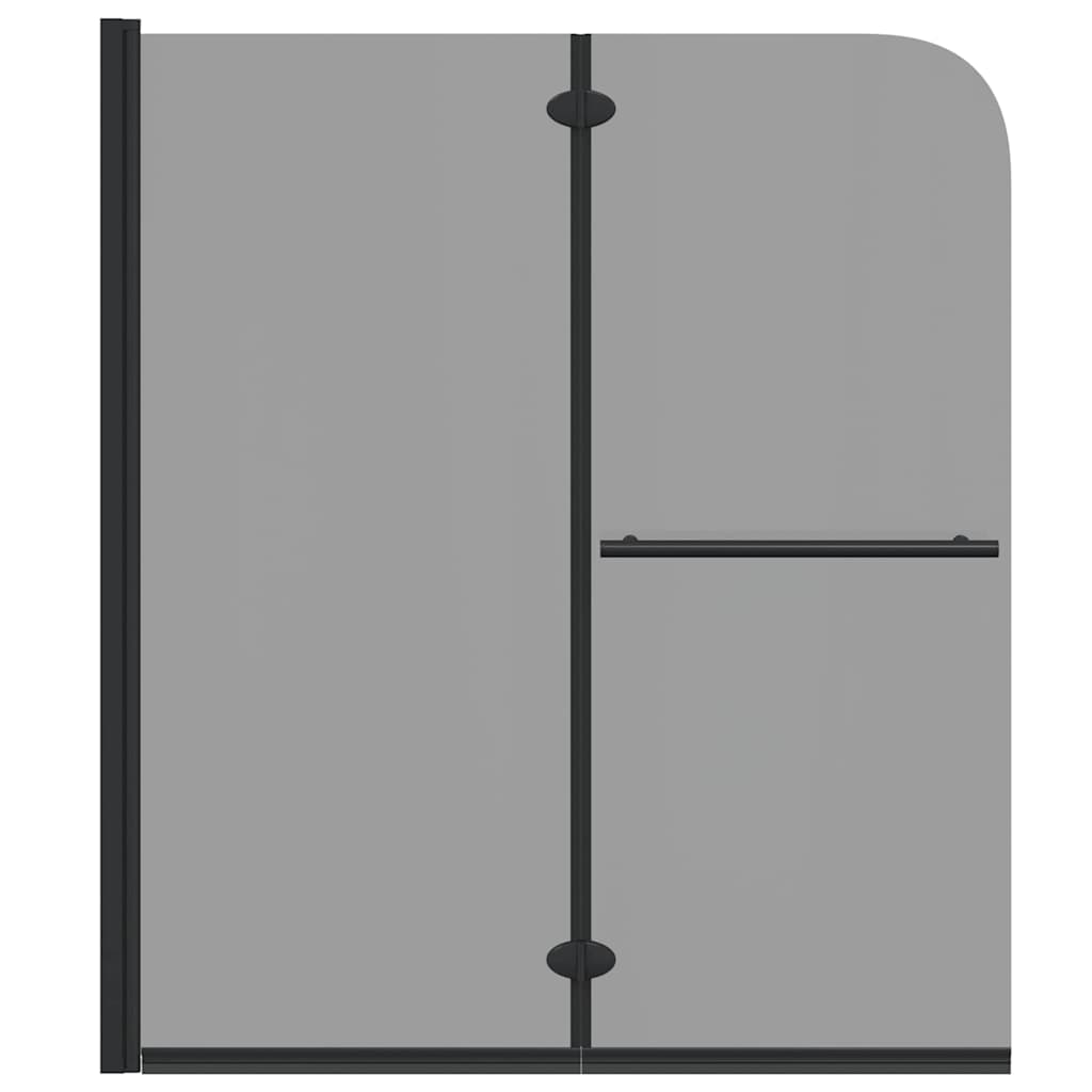 Douche Omhulsel Zwart Esg-Glas En Aluminium