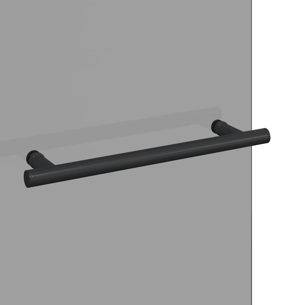 Douche Omhulsel Zwart Esg-Glas En Aluminium