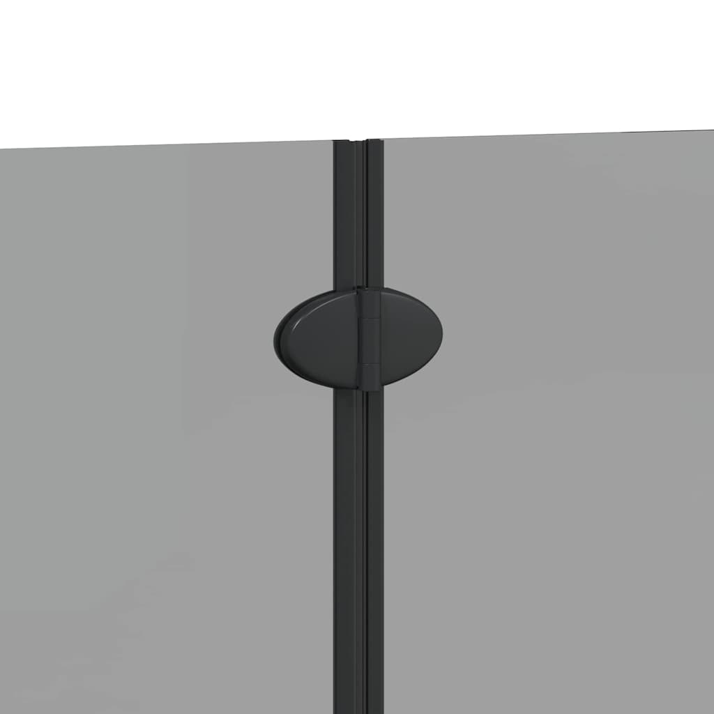 Douche Omhulsel Zwart Esg-Glas En Aluminium