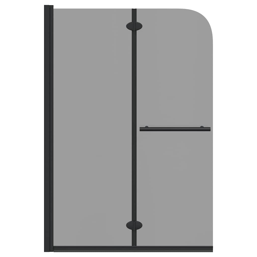 Douche Omhulsel Zwart Esg-Glas En Aluminium