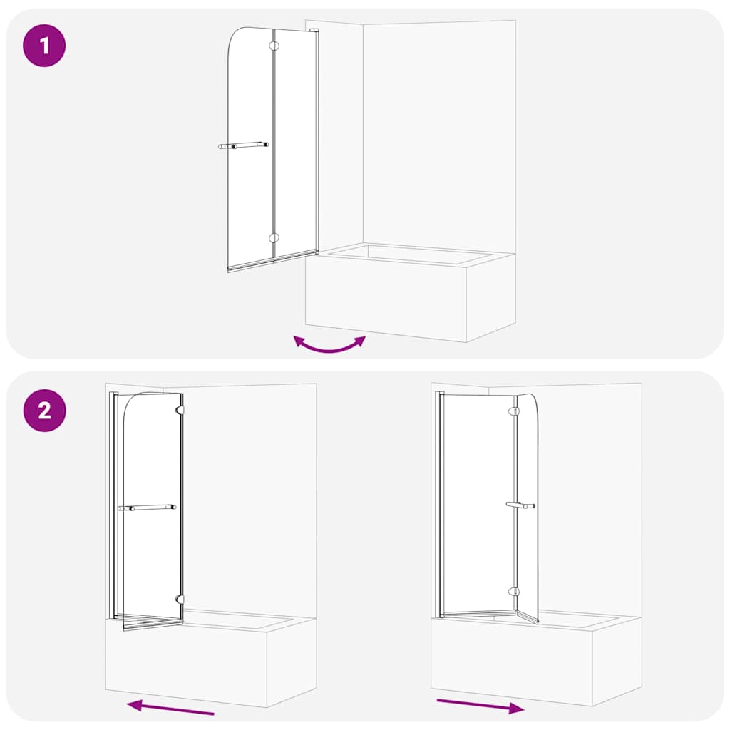 Douche Omhulsel Zwart Esg-Glas En Aluminium